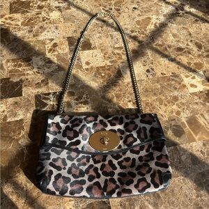New w/tags Calf Hair Rare Coach Leopard Shoulder Bag OR Clutch